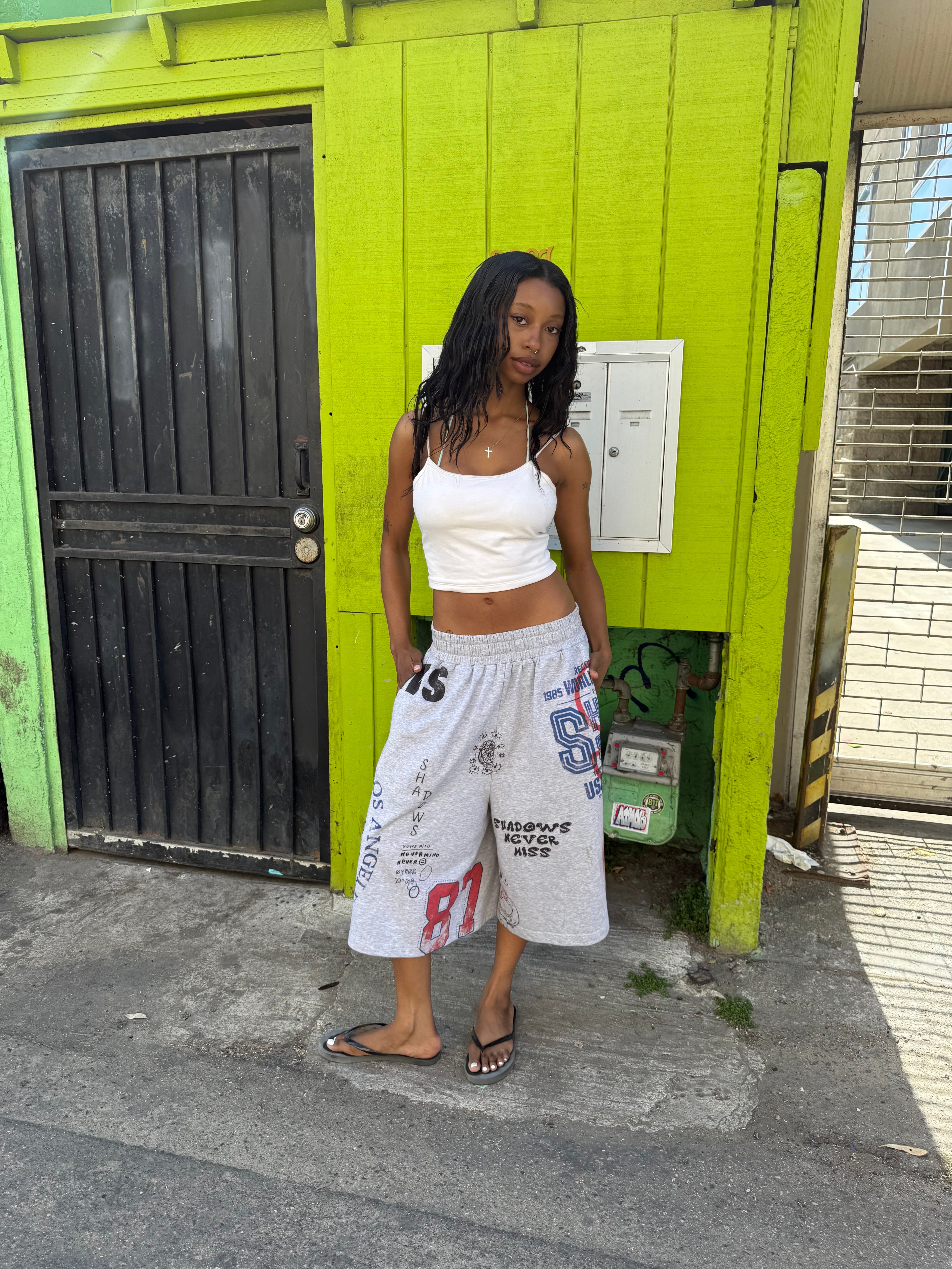 logo mania sweatshorts